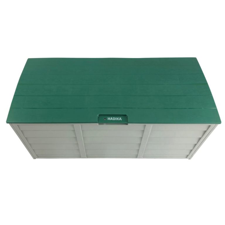 Green Outdoor Storage Box 290L Large Capacity Waterproof & Lockable