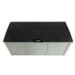 Black HADIKA 290L Outdoor Storage Box