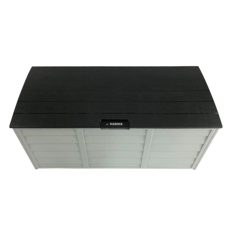 Black Outdoor Storage Box 290L Large Capacity Waterproof & Lockable