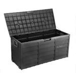 All Black HADIKA 290L Outdoor Storage Box