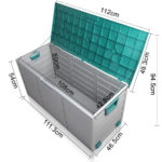 Green HADIKA 290L Outdoor Storage Box