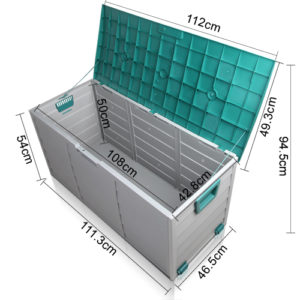 Green HADIKA 290L Outdoor Storage Box