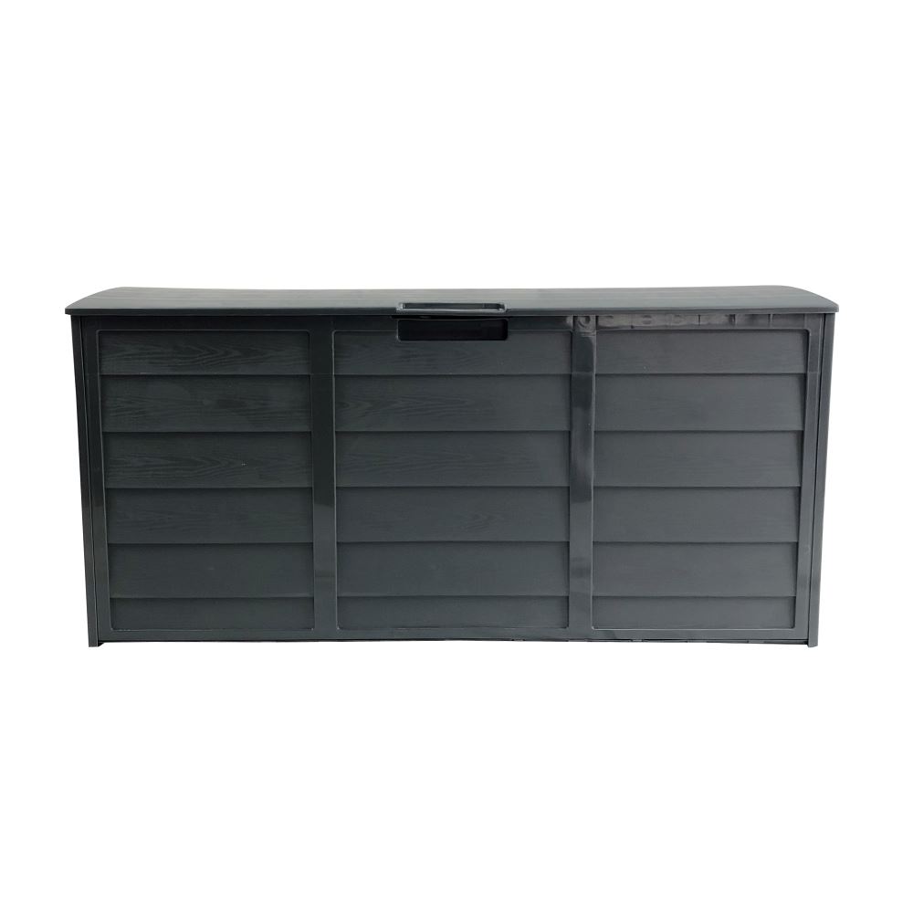 Dark Grey Waterproof Large Outdoor Storage Box 290 Litres Capacity