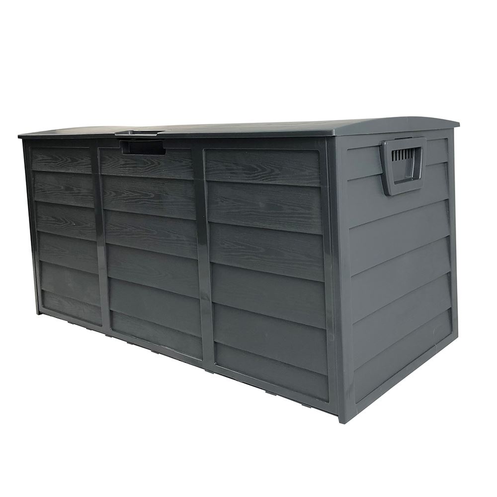 Dark Grey Waterproof Large Outdoor Storage Box - 290 ...