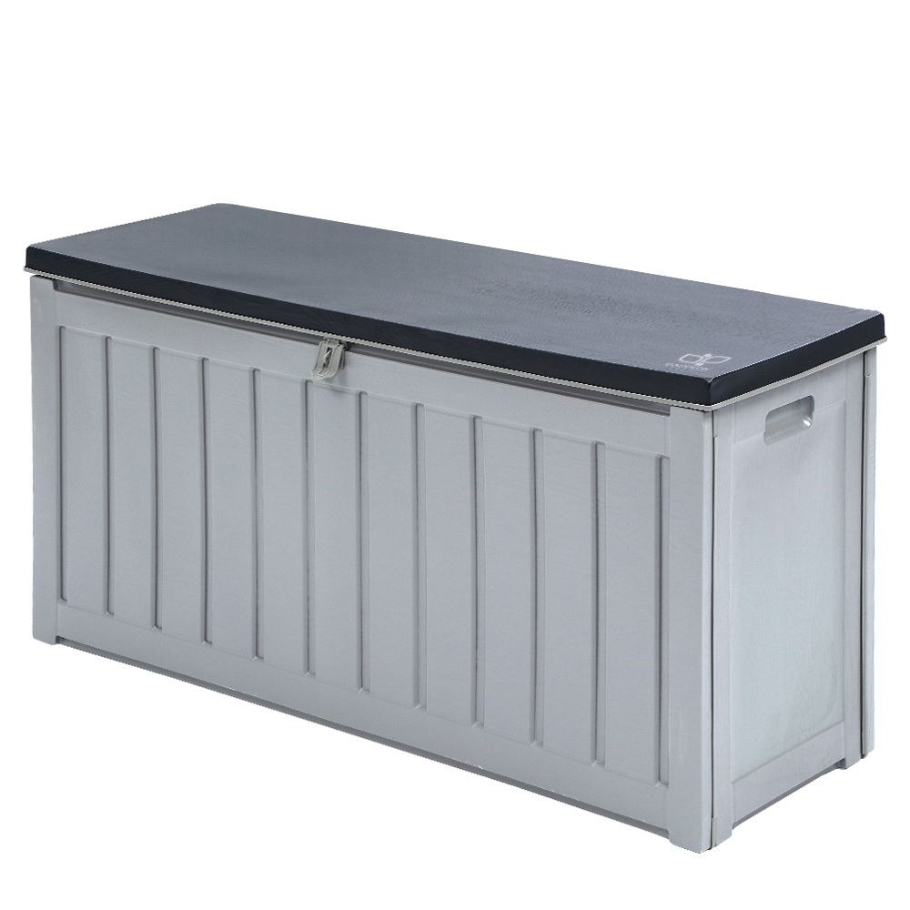 Outdoor Storage Box Bench Seat 240L Grey