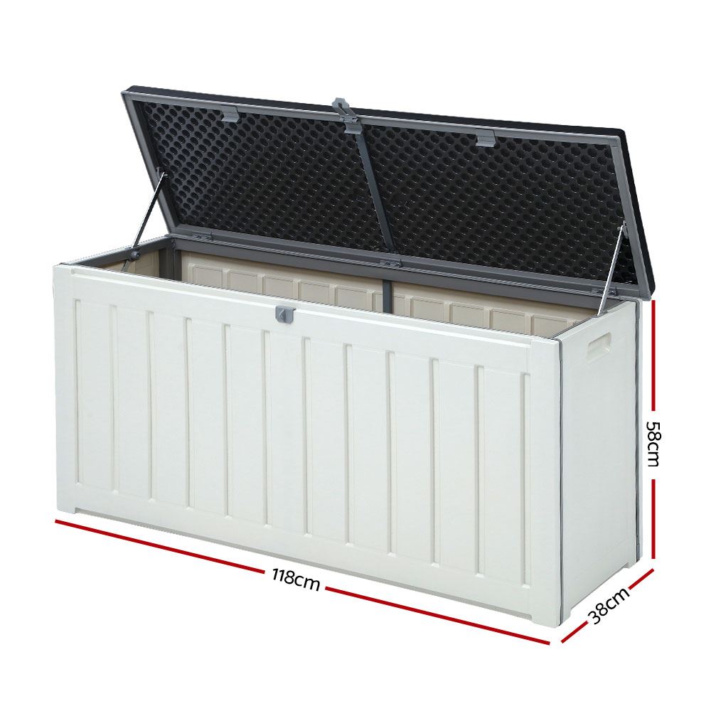 Outdoor Storage Box Bench Seat Lockable 240L Outdoor Storage Boxes