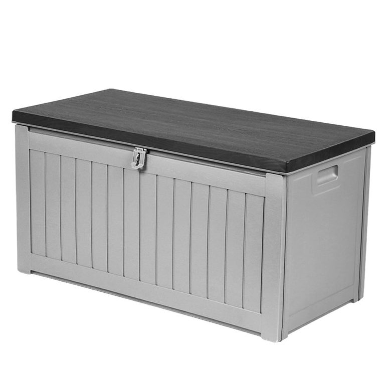 All Black Outdoor Storage Box 290L Large Capacity Waterproof