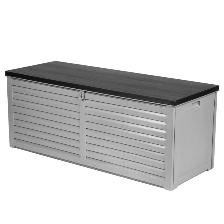 All Black Outdoor Storage Box 290L Large Capacity Waterproof