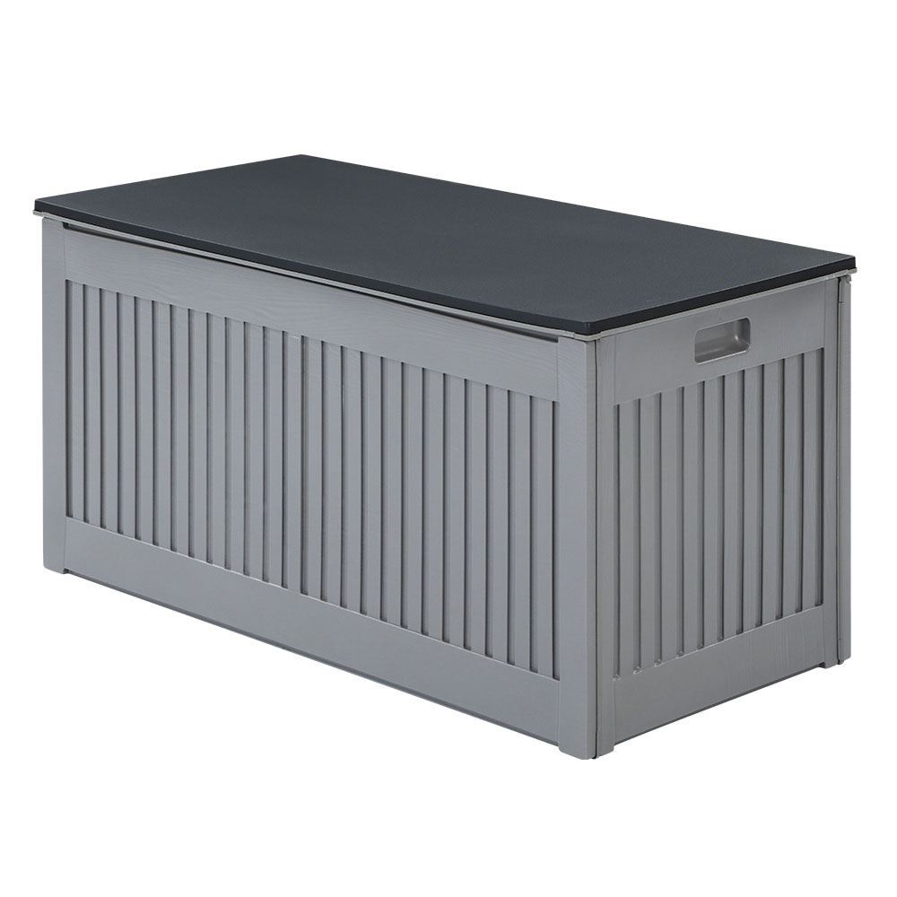 270L Outdoor Storage Box Dark Grey Outdoor Storage Boxes