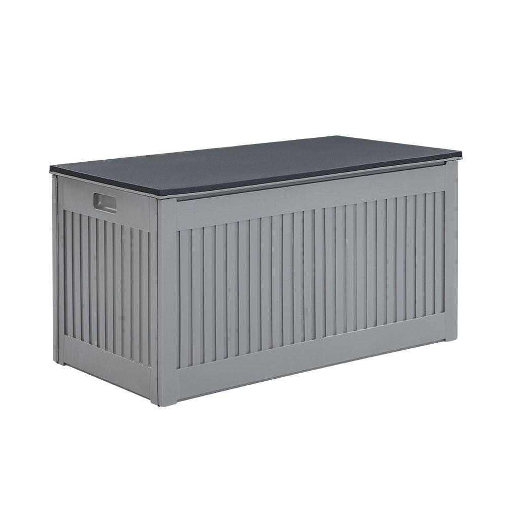 270L Outdoor Storage Box Dark Grey Outdoor Storage Boxes