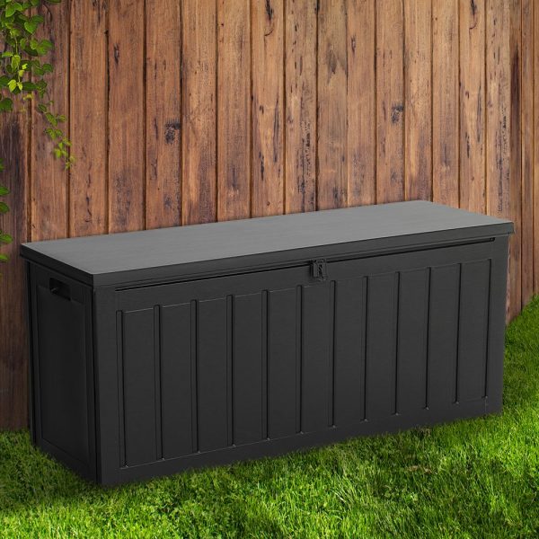 240L Outdoor Storage Box, Waterproof and large Capacity, Comes in All Black Colour