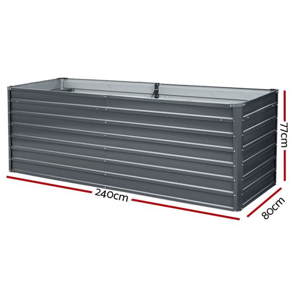 240 x 80 x 77cm high Raised Garden Bed