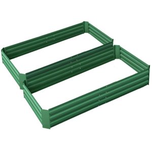 210 x 90cm Galvanised Steel Raised Garden bed